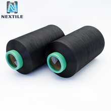 75D/36F Preto + 20D Spandex Poliéster ACY Fio Coberto de Ar